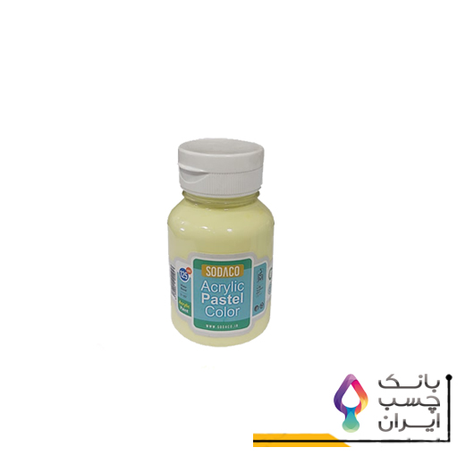 رنگ اکریلیک پاستیلی زرد روشن سوداکو حجم 125 میلی لیتر-کد02773
